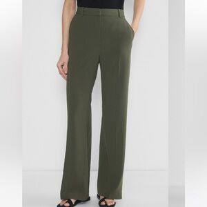 ARITZIA | Agency Pant -Mirror Crepe™ Babaton Olive Green Wide Leg Pants |SIZE 00